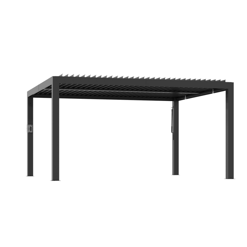 10'x12' Aurora Metall-Pergola mit verstellbaren Lamellen