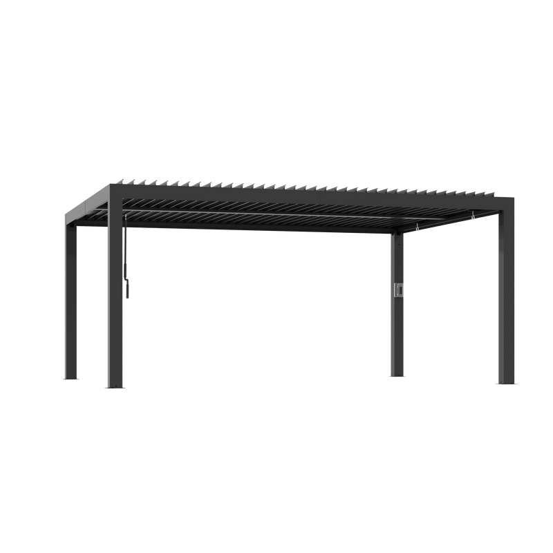 10'x12' Aurora Metall-Pergola mit verstellbaren Lamellen