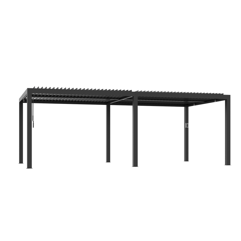10'x12' Aurora Metall-Pergola mit verstellbaren Lamellen