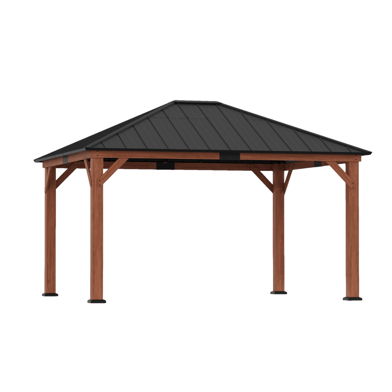 12'x14' Tranquil Grove Cedar Hardtop Gazebo