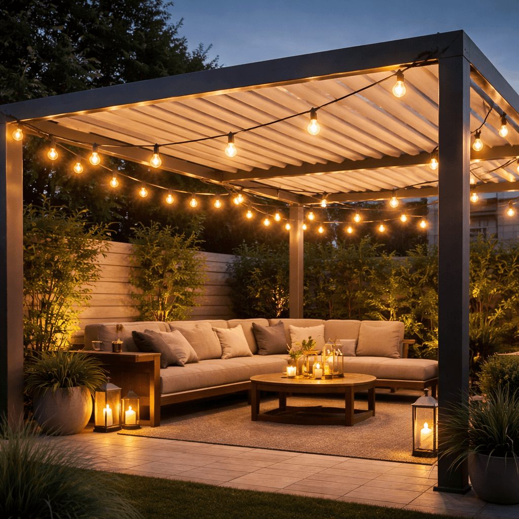 Lichterketten an einer Pergola anbringen: Der ultimative Leitfaden für Ihren Außenbereich