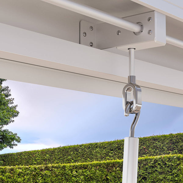 10x10 Aurora Metall-Pergola mit verstellbaren Lamellen