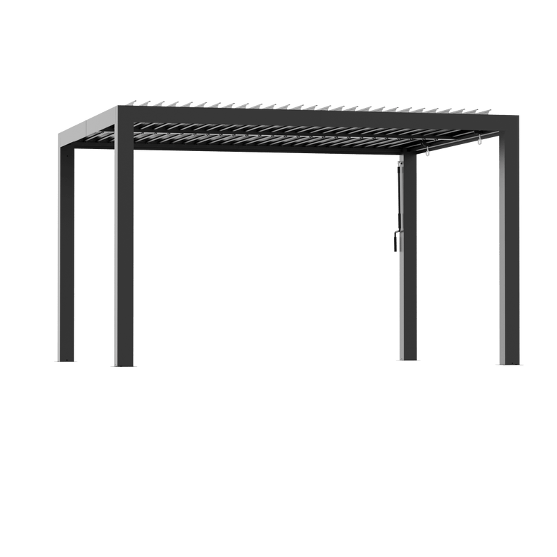 10'x12' Aurora Metal Pergola with Adjustable Louver