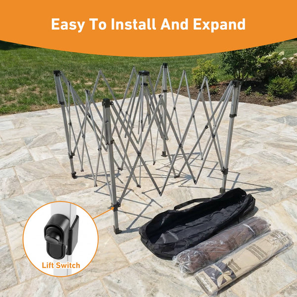 11'x11' Pop-up Gazebo with Mesh Netting