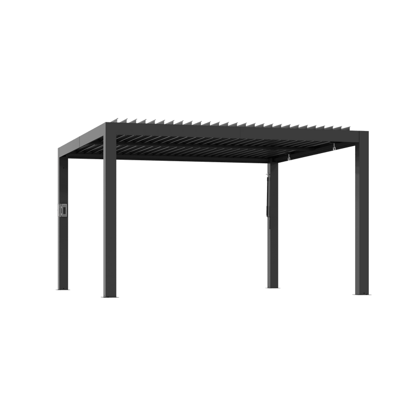 10'x12' Aurora Metall-Pergola mit verstellbaren Lamellen