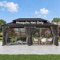 12'x24' Moskitonetz für Pavillon mit Zwei-Wege-Reißverschluss