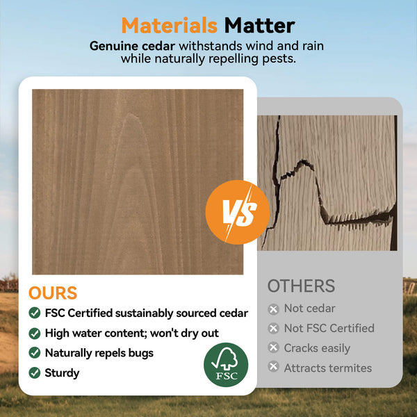 12'x24' Supreme Cedar Hardtop Gazebo with Sloped Roof