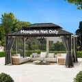 12'x16' Moskitonetz für Pavillon mit Zwei-Wege-Reißverschluss