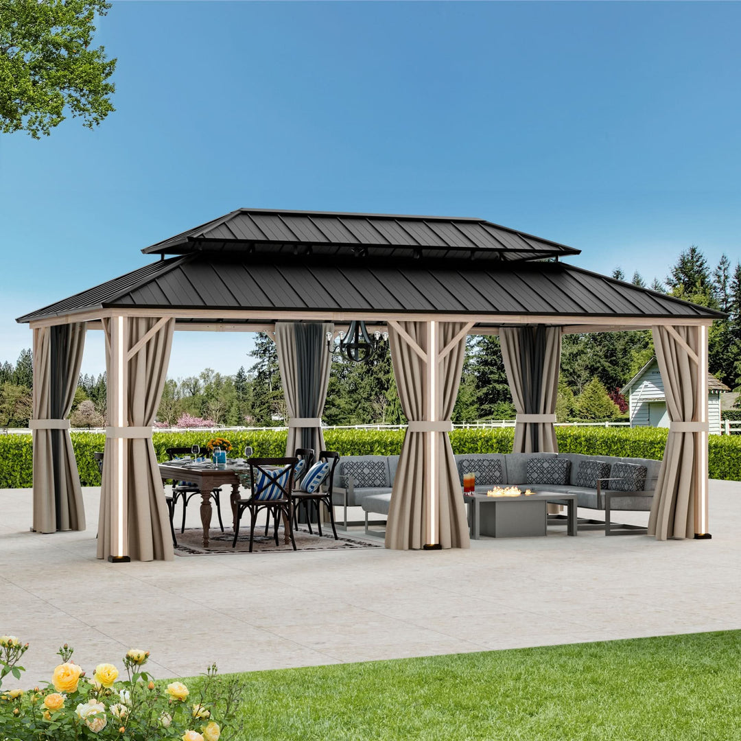 12'x20' Four Seasons Aluminum Hardtop Gazebo