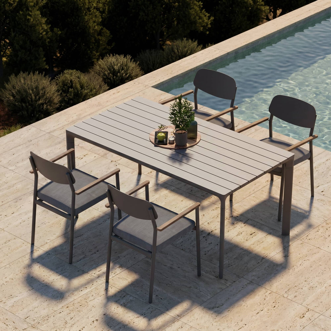 5-Piece Aluminum Outdoor Dining Set
