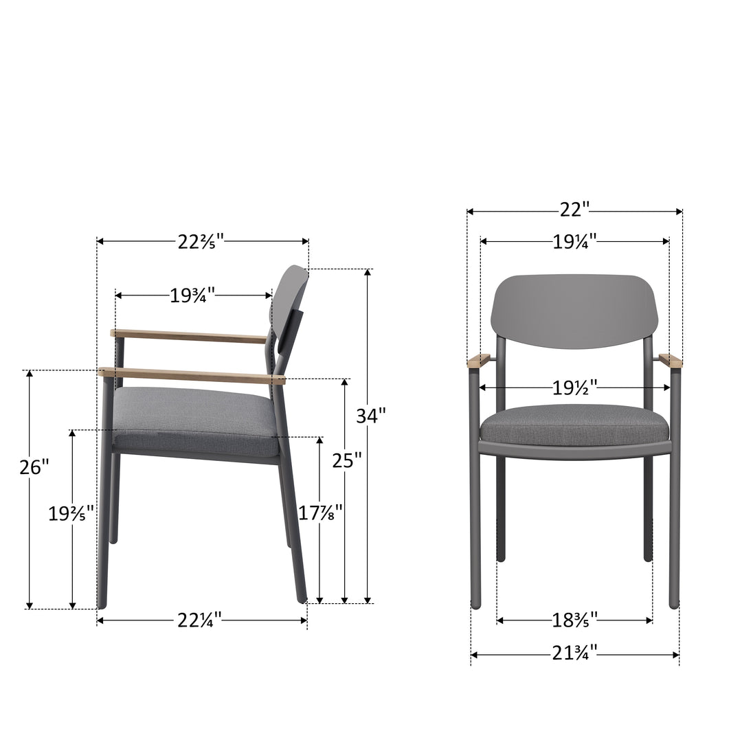 Lusso Aluminum Outdoor Dining Chair