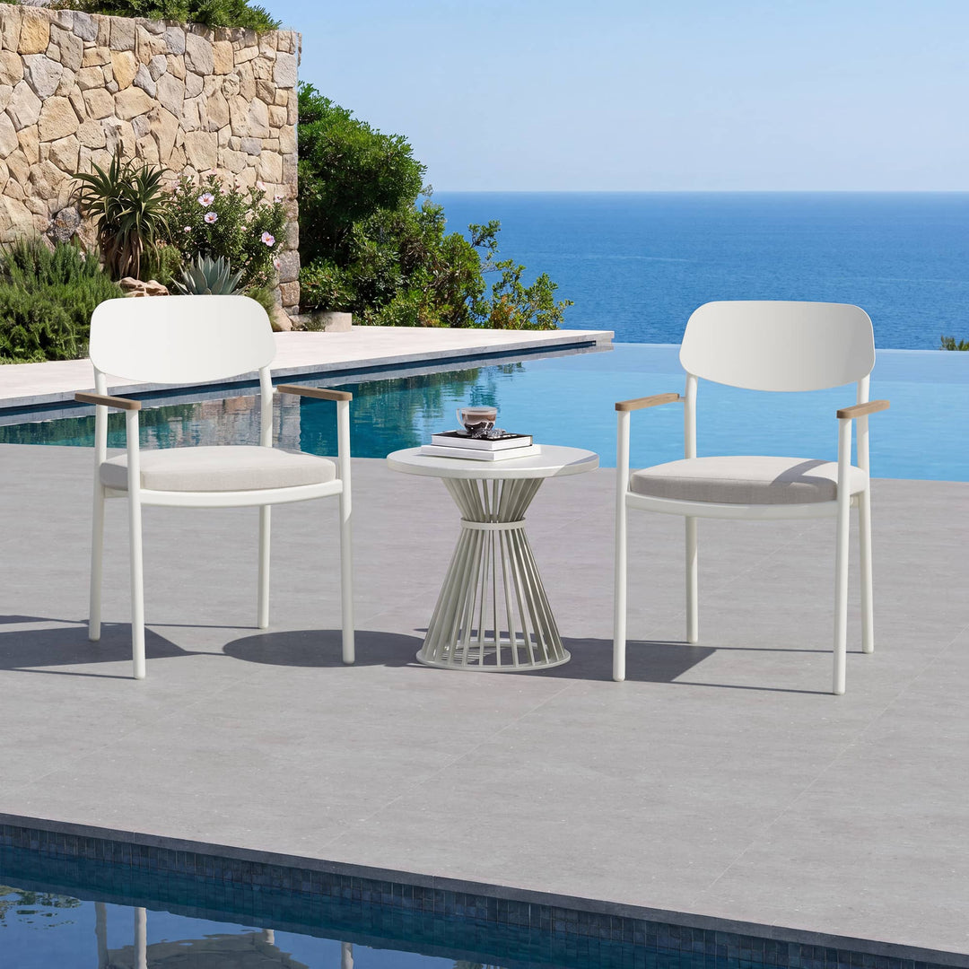 Lusso Aluminum Outdoor Dining Chair