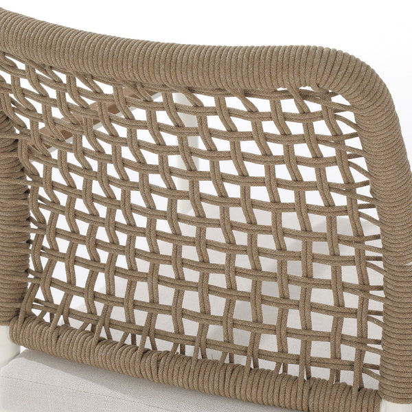 Riviera Rope Woven Aluminum Outdoor Dining Chair