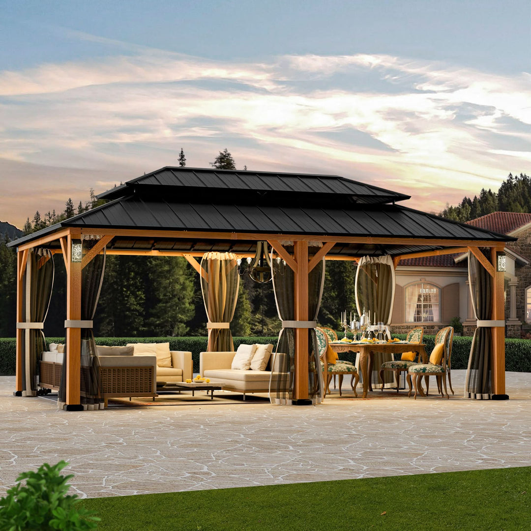 12'x20' The Horizon Metal Hardtop Gazebo