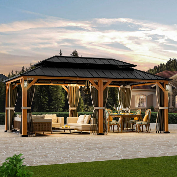 12'x20' The Horizon Metall-Hardtop-Pavillon