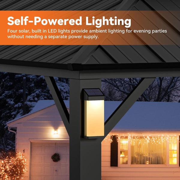12'x20' The Horizon Metall-Hardtop-Pavillon