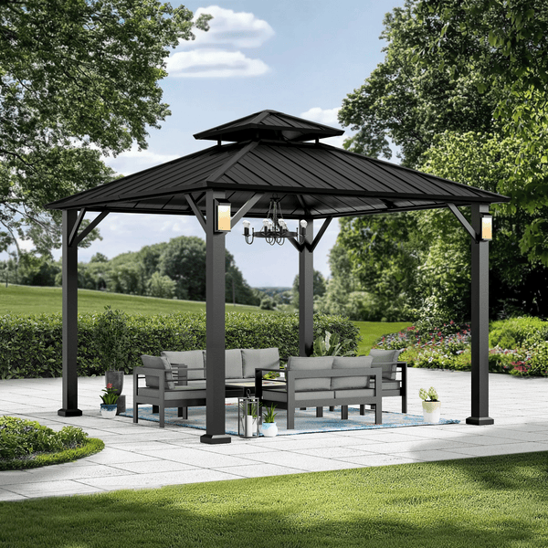 10'x10' The Horizon Metall-Hardtop-Gartenpavillon