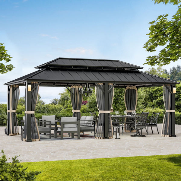 12'x20' The Horizon Metall-Hardtop-Pavillon
