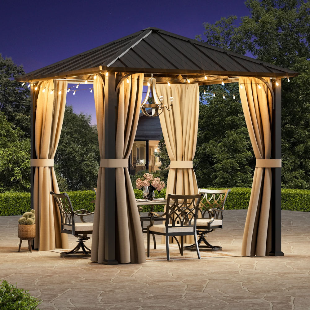 8'x8' Horizon Metallpavillon mit Hardtop