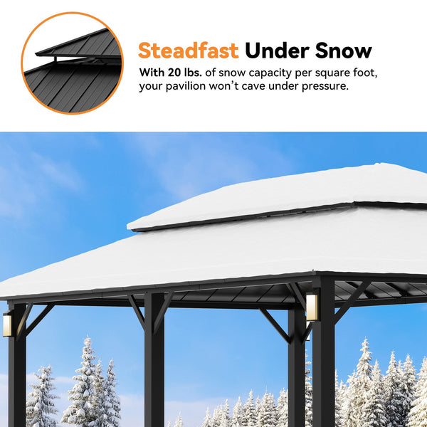 12'x20' The Horizon Metall-Hardtop-Pavillon
